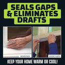 ALIEN SEAL ALIEN DRAFT SEAL SET 49 FEET ANTI-DRAFT ADHESIVE FLEXIBLE - WHITE - Like New