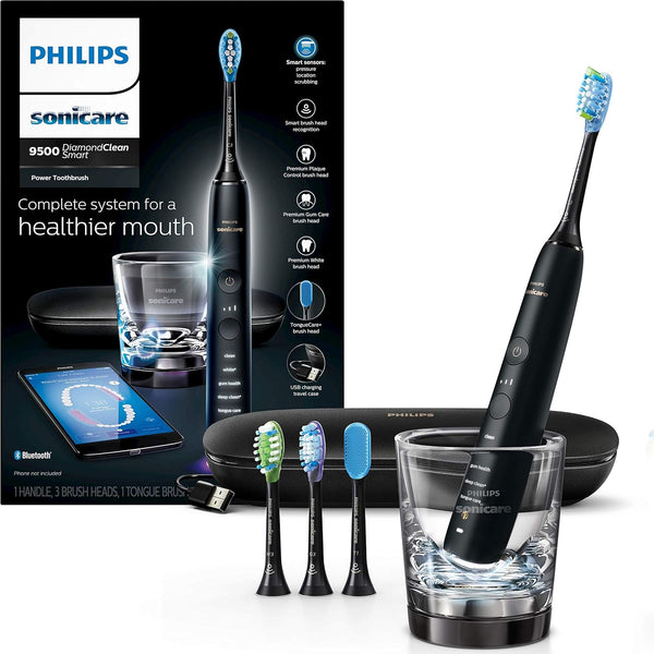 Philips Sonicare DiamondClean Smart 9500 Electric Power Toothbrush - Black Like New
