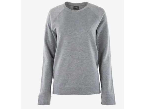 EDDIE BAUER EDDIE BAUER WOMEN'S RAGLAN SWEATSHIRT - SIZE: WOMEN M - HEATHER GRAY - Brand New