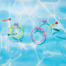 SUN SQUAD TORPEDO TOSS FLOATING POOL GAME 7PC DRIVE WATER TOYS - Brand New