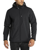 OUTDOOR VENTURES LIGHTWEIGHT SOFTSHELL JACKET FLEECE HOODED MEN'S XL BLACK - Brand New