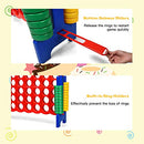 COSTWAY Jumbo 4-to-Score Giant Game Set, 4 in A Row for Kids and Adults - Like New