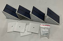GENERIC SOLAR STAIR LIGHTS OUTDOOR WATERPROOF  2 COLOR LED STEP LIGHT 4 PACK - Like New