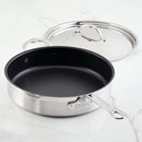 HESTAN PROBOND CLAD TITUM® STAINLESS STEEL 5-QUART COVERED SAUTE PAN - SILVER - Like New