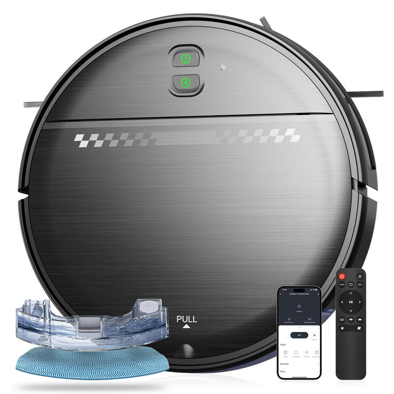 Robot Vacuum and Mop Combo, Robot Vacuum with Wi-Fi/APP, Self-Charging Vacuum Like New