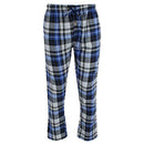 Ten West Apparel Men's Flannel Pajama Pants Black/Blue M - Brand New
