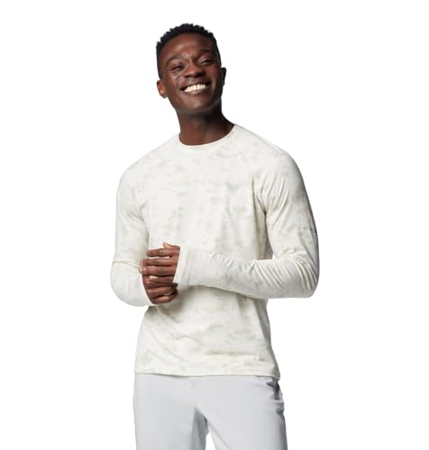 COLUMBIA MEN'S PFG UNCHARTED LONG SLEEVE - SIZE: MEN M - STONE UNCHARTED WATERS - Brand New