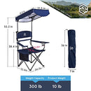 Coastrail Outdoor Canopy Camping Chair Multi-Position Adjustable Fold CTOCCC1BE - Like New