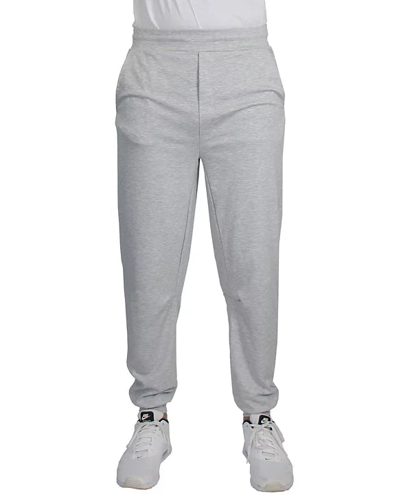 BLUE ICE MEN'S MOISTURE WICKING PERFORMANCE JOGGER SWEATPANTS - S - HEATHER GREY - Brand New