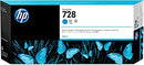 HP 728 Cyan 300-ml Genuine Ink Cartridge (F9K17A) T830 MFP F9K17A - CYAN - Brand New