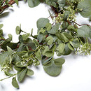 VGIA Green Leaf Eucalyptus Wreath for Festival Celebration Front Door/Wall - Brand New