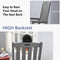 QOMOTOP PATIO OVERSIZED ROCKING CHAIR OUTDOOR WEATHER RESISTANT - GRAY - Like New