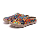 W0107068 UIN Women Slip On Mules Comfortable Wide Toe Casual Art Shoes - 9 - Brand New
