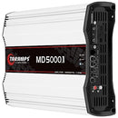 TARAMPS CLASS D MD 5000 WATT RMS 1 OHM MONO AMPLIFIER - BLACK/WHITE - Like New