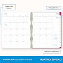 BLUE SKY 2025 2026 WEEKLY MONTHLY ACADEMIC CALENDAR JULY 2025 JUNE 2026 MAHALO - Like New