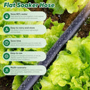 TUZOC SOAKER HOSE, 50 FT, 1/2 LINKABLE CONSISTENT DRIP IRRIGATION HOSES - BLACK - Brand New