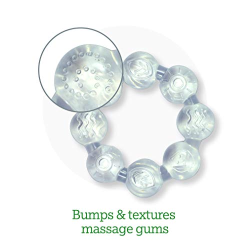GREEN SPROUTS COOLING TEETHER (2PK) SOOTHES GUMS PROMOTES HEALTHY ORAL CLEAR - Like New