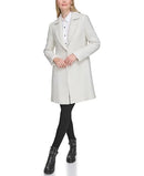 LWQMW103 KARL LAGERFELD WOMEN'S SOLID TEXTURE WOOL ONE BUTTON - SIZE L - WHITE - Brand New
