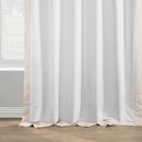 HPD HALF PRICE DRAPES ITALIAN FAUX LINEN CURTAINS 50 X 96, (1 PANEL), PARCHMENT - Brand New