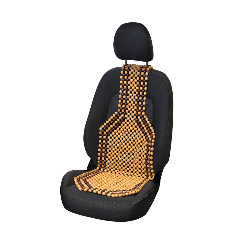 0323212 Car Seat Pad with Wooden Beads Light Brown - Like New