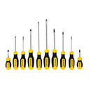 STANLEY Screwdriver Set, 10 Piece, Cross-Tip & Slotted STHT60799 - NEW - Brand New