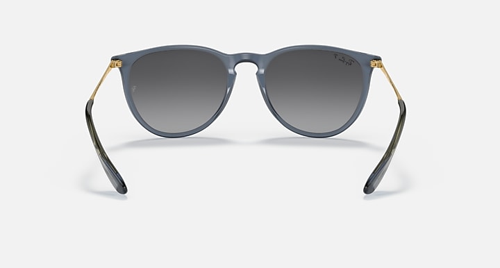RAY-BAN RB4171 ERIKA SIZE 54/18MM - POLISHED TRANSPARENT BLUE/ GRAY - Like New