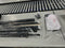 GENERIC 120" WHITE PROJECTOR SCREEN WITH 2 FOLDABLE STANDS - WHITE - Like New