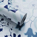 DWIND VINYL PEEL AND STICK WALLPAPER BLUE MOROCCAN - H1231 - Brand New