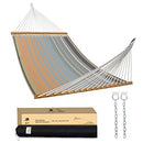 Patio Watcher 14 FT Quick Dry Hammock with Double Size Solid Wood Spreader Bar - Like New