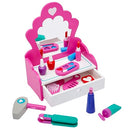 ROSEART WOODEN FASHION VANITY PLAY SET, 12 PIECE PRETEND PLAY HAIR - MULTICOLOR - Like New
