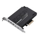ASUS THUNDERBOLTEX 5 EXPANSION CARD DUAL THUNDERBOLT 5 USB-C PORT - BLACK - Like New