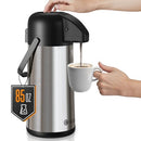 GEOUJA AIRPOT COFFEE CARAFE FOR KEEPING HOT 85 OZ 2.5L LARGE COFFEE DISPENSER - Like New