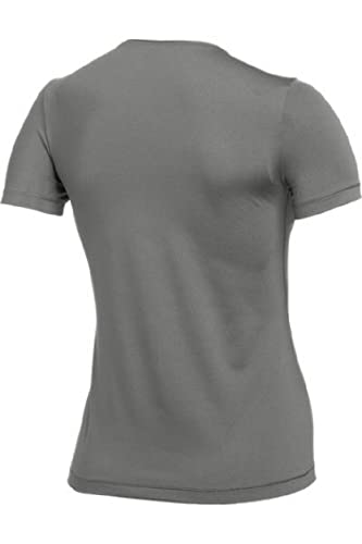 NIKE WOMEN'S PRO TOP SHORT SLEEVE MUST HAVES T-SHIRT WOMEN M DARK STEEL GRAY - Brand New