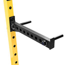 HULKFIT MULTI-FUNCTIONAL ADJUSTABLE PRO SERIES POWER CAGE WEIGHT RACK - YELLOW - Like New