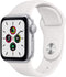 APPLE WATCH SE GPS 40mm SILVER ALUMINUM CASE WITH WHITE SPORT BAND - SILVER Like New