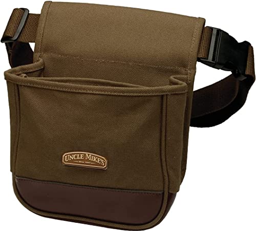 UNCLE MIKE'S DELUXE CANVAS SHELL POUCH, ONE SIZE 42140 - BROWN - Brand New