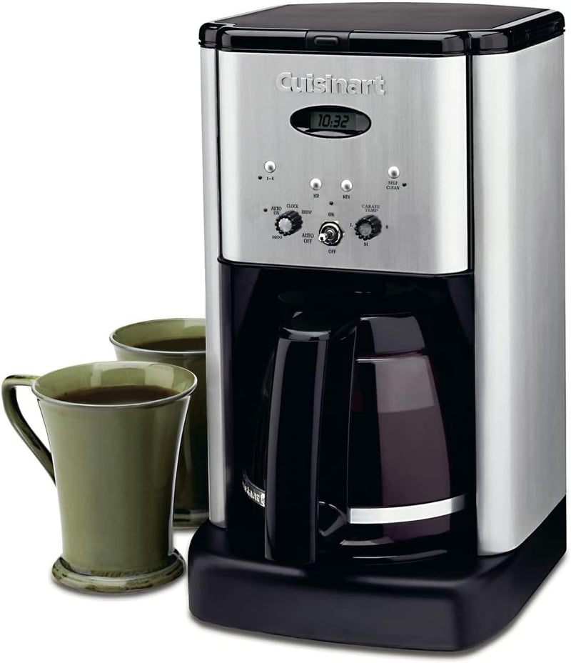 Cuisinart Brew Central 12-Cup Programmable Coffee Maker, Carafe - Brushed Chrome Like New