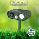 PIMAG UPGRADED SOLAR ULTRASONIC ANIMAL REPELLANT REPELLER, LC-809 - GREEN - Like New