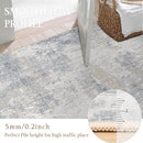 8x10 WondRg Washable Area Rug - Blue Cream - Like New