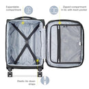 DELSY PARIS SKY MAX 2.0 SOFTSIDE EXPANDABLE LUGGAGE SPINNER WHEELS - BLUE - Brand New