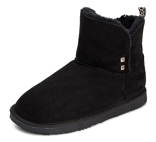 Floopi Warm Winter Boots for Women, Faux Fur Eco-Friendly Ankle Bootie - Size 9 - Brand New