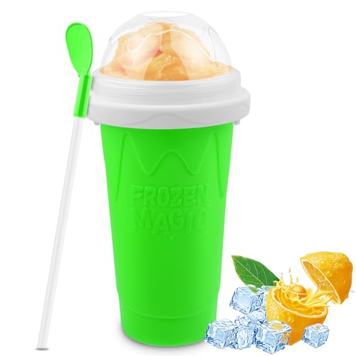 HONBUTY Slush Maker Cup, Magic Quick Frozen Smoothies Cup, Cooling Cup - Green - Brand New