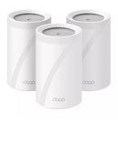 TP-LINK DECO BE11000 MULTI-GIG WHOLE HOME MESH WI-FI 7 SYSTEM 3-PACK - WHITE - Like New