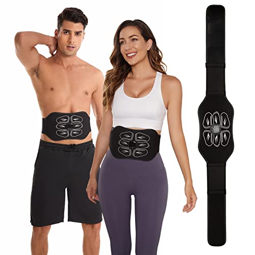 IGAVCPM ABS STIMULATOR EMS MUSCLE ABDOMINAL TRAINING BELT MH-1085 - BLACK - Like New
