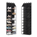 MEGACHOICE 10 TIER OVER THE DOOR SHOE SHELVES OXFORD FABRIC HANGING SHOE RACK - Like New