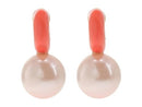 KG261-642 KATE SPADE NEW YORK WOMENS BRIGHT SPOTS DROP HUGGIES - CORAL - Like New