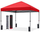 ABCCANOPY POP UP CANOPY OUTDOOR PATIO CANOPY TENT AJ18-RED - RED, 10X10 - Like New