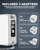 OIZNIAT MAGSAFE PORTABLE CHARGER POWER BANK 10000MAH, 22.5W FAST WIFI - WHITE - Like New