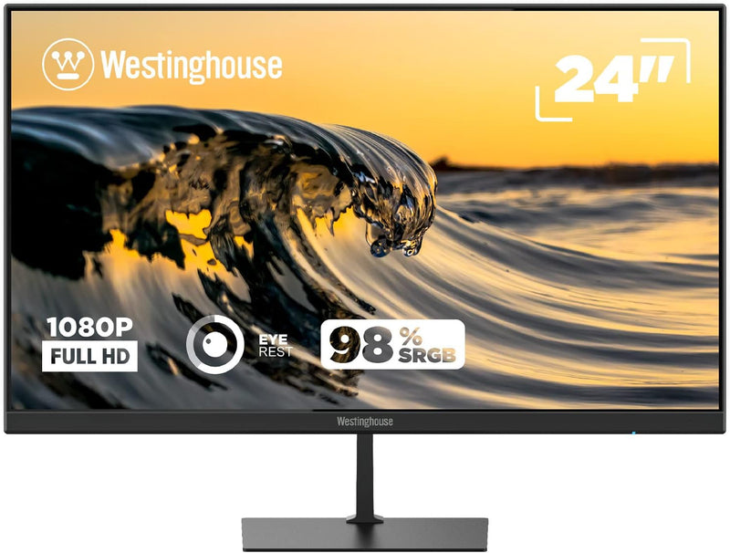 Westinghouse 24" Full HD 1080p LED VA Monitor, 75Hz with Adaptive Sync - BLACK Like New