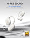 Baseus Open-Ear Headphones, Hi-Res Wireless Audio with LDAC, Rich Bass, White - Like New